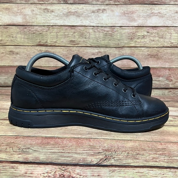 Dr. Martens Black Leather Maltby & Safety Shoes - Picture 2 of 11
